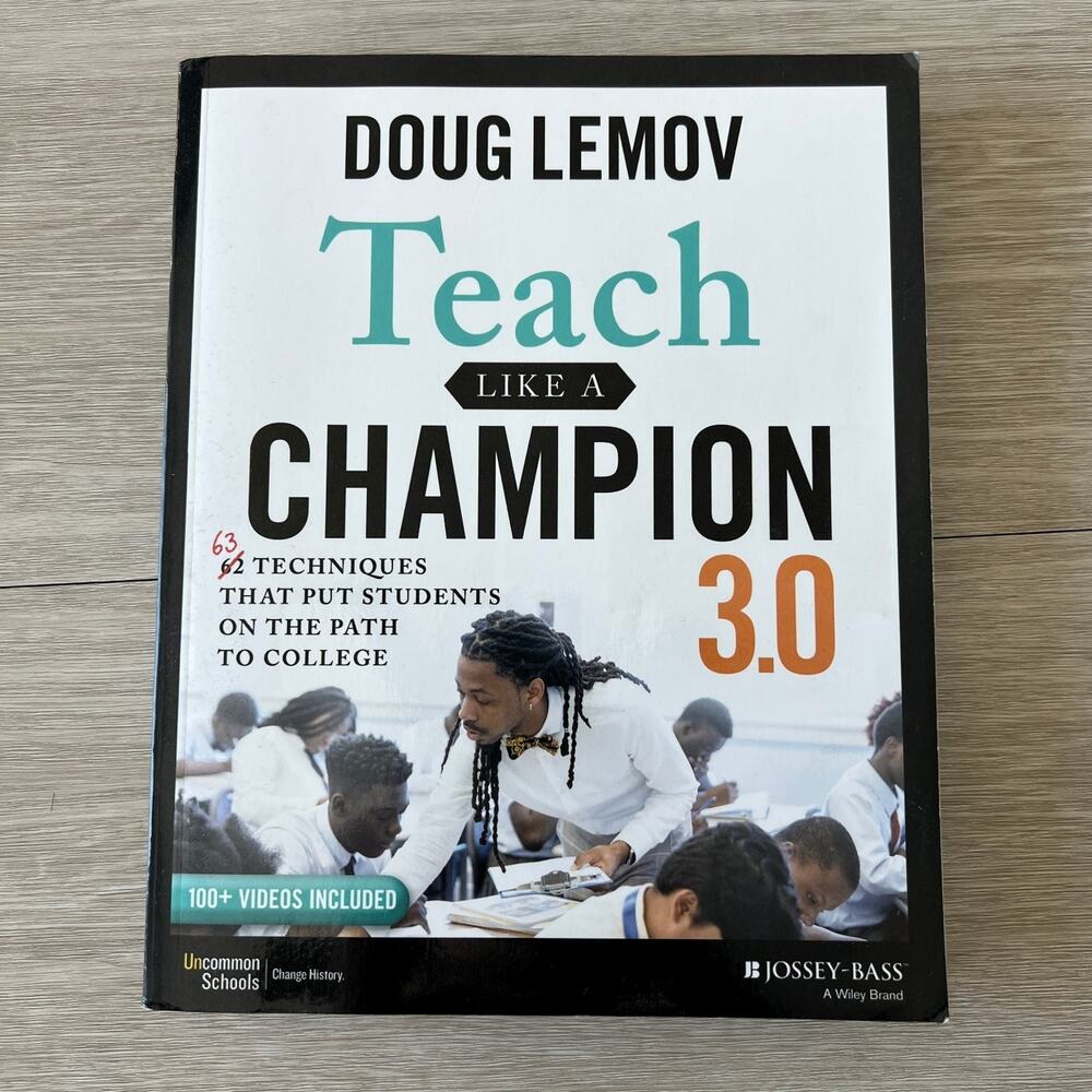 Teach Like a Champion 3.0 by Doug Lemov Paperback 2021 Education Textbook